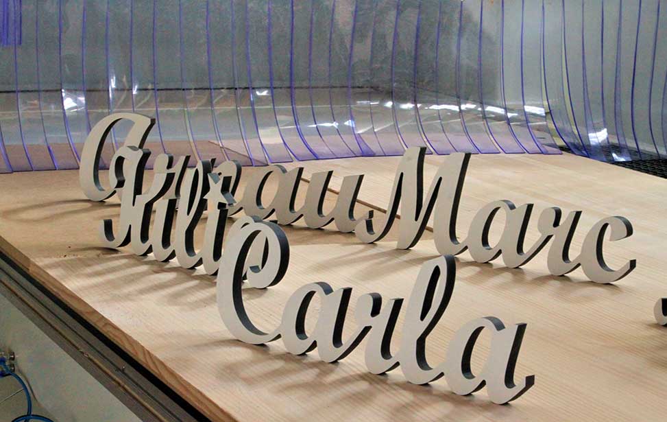 letras de madera